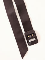 Lade das Bild in den Galerie-Viewer, Taillengürtel Leder 70s Braun (One Size)
