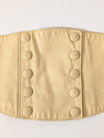 Lade das Bild in den Galerie-Viewer, Leder Corsage 80s Taillengürtel Hellgelb (XS-S)
