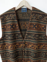 Lade das Bild in den Galerie-Viewer, XMAS *Trussardi* Weste Wolle Bohemian Strick (XL)
