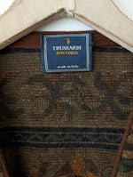 Lade das Bild in den Galerie-Viewer, XMAS *Trussardi* Weste Wolle Bohemian Strick (XL)
