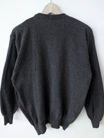 Lade das Bild in den Galerie-Viewer, XMAS *Lammwolle* Pullover Dunkelgrau (M-L)
