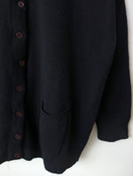 Lade das Bild in den Galerie-Viewer, XMAS *Angora &amp; Wolle* Cardigan Schwarz (XL)

