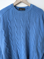 Lade das Bild in den Galerie-Viewer, XMAS *Wolle &amp; Kaschmir* Pullover Himmelblau (XL)
