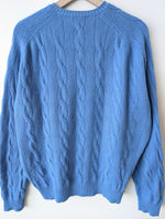 Lade das Bild in den Galerie-Viewer, XMAS *Wolle &amp; Kaschmir* Pullover Himmelblau (XL)
