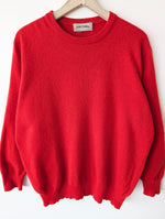 Lade das Bild in den Galerie-Viewer, XMAS *Kaschmir* Pullover Basic Rot (XL)
