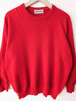 Lade das Bild in den Galerie-Viewer, XMAS *Kaschmir* Pullover Basic Rot (XL)
