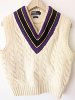 Lade das Bild in den Galerie-Viewer, XMAS *Polo Ralph Lauren* Pullunder Wolle Ivy League (XL)
