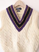 Lade das Bild in den Galerie-Viewer, XMAS *Polo Ralph Lauren* Pullunder Wolle Ivy League (XL)
