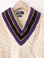 Lade das Bild in den Galerie-Viewer, XMAS *Polo Ralph Lauren* Pullunder Wolle Ivy League (XL)
