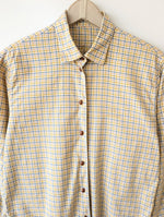 Lade das Bild in den Galerie-Viewer, *Aigner* Bluse Flanell Karo Gelb (M-L)
