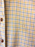 Lade das Bild in den Galerie-Viewer, *Aigner* Bluse Flanell Karo Gelb (M-L)
