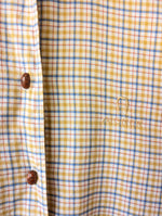 Lade das Bild in den Galerie-Viewer, *Aigner* Bluse Flanell Karo Gelb (M-L)
