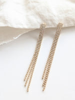 Lade das Bild in den Galerie-Viewer, Ohrringe Gold Crystal Waterfalls
