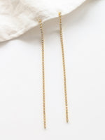 Lade das Bild in den Galerie-Viewer, Ohrringe Gold Crystal Puristic
