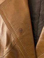 Lade das Bild in den Galerie-Viewer, Leder Blouson Jacke 70s Cognac (S)
