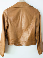 Lade das Bild in den Galerie-Viewer, Leder Blouson Jacke 70s Cognac (S)

