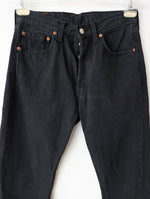 Lade das Bild in den Galerie-Viewer, *Levis* Jeans 501 Schwarz Denim (31/32)
