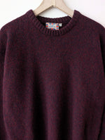 Lade das Bild in den Galerie-Viewer, *Shetland Wolle* RARE Pullover Premium Basic Weinrot (XXL)
