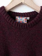 Lade das Bild in den Galerie-Viewer, *Shetland Wolle* RARE Pullover Premium Basic Weinrot (XXL)
