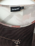 Lade das Bild in den Galerie-Viewer, *Desigual* Mesh Shirt Transparent Print (XL)
