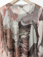Lade das Bild in den Galerie-Viewer, *Desigual* Mesh Shirt Transparent Print (XL)
