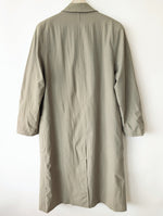 Lade das Bild in den Galerie-Viewer, *Wolle* Mantel Zweireiher 80s Salbei Khaki (L)
