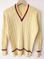 Lade das Bild in den Galerie-Viewer, *Shetland Wolle* Pullover 70s Cricket (L)
