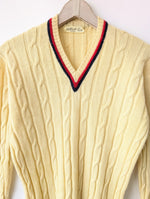 Lade das Bild in den Galerie-Viewer, *Shetland Wolle* Pullover 70s Cricket (L)
