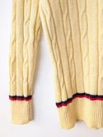 Lade das Bild in den Galerie-Viewer, *Shetland Wolle* Pullover 70s Cricket (L)
