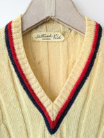 Lade das Bild in den Galerie-Viewer, *Shetland Wolle* Pullover 70s Cricket (L)
