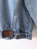 Lade das Bild in den Galerie-Viewer, Jeansjacke Cord Kragen 90s Polo Stick (L)
