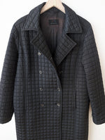Lade das Bild in den Galerie-Viewer, *Bogner* Puffer Steppmantel Zweireiher Schwarz (L-XL)
