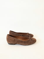 Lade das Bild in den Galerie-Viewer, Wildleder Ballerina Haselnuss NEU (37/38)
