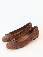 Lade das Bild in den Galerie-Viewer, Wildleder Ballerina Haselnuss NEU (37/38)
