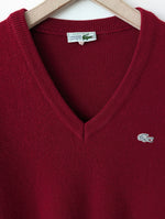 Lade das Bild in den Galerie-Viewer, *Lacoste* Pullover Wolle Dunkelrot (L-XL)
