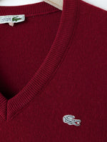 Lade das Bild in den Galerie-Viewer, *Lacoste* Pullover Wolle Dunkelrot (L-XL)

