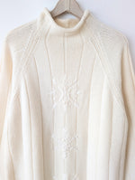 Lade das Bild in den Galerie-Viewer, *Iceberg* Long Pullover 1994 Angora Wolle Stick (XL)
