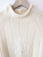 Lade das Bild in den Galerie-Viewer, *Iceberg* Long Pullover 1994 Angora Wolle Stick (XL)
