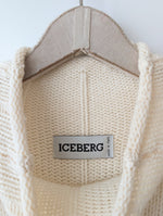Lade das Bild in den Galerie-Viewer, *Iceberg* Long Pullover 1994 Angora Wolle Stick (XL)
