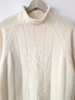 Lade das Bild in den Galerie-Viewer, *Iceberg* Long Pullover 1994 Angora Wolle Stick (XL)
