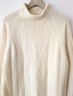 Lade das Bild in den Galerie-Viewer, *Iceberg* Long Pullover 1994 Angora Wolle Stick (XL)
