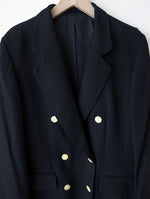 Lade das Bild in den Galerie-Viewer, *Wolle* Blazer Zweireiher 80s Klassiker (L)
