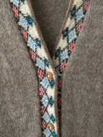 Lade das Bild in den Galerie-Viewer, *Alpaka Wolle* Cardigan Peru Lama Stick (M-L)

