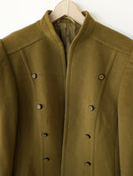 Lade das Bild in den Galerie-Viewer, *Kaschmir Wolle* Blazer Jacke Military Khaki (XL)
