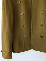 Lade das Bild in den Galerie-Viewer, *Kaschmir Wolle* Blazer Jacke Military Khaki (XL)
