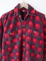 Lade das Bild in den Galerie-Viewer, Overshirt Flanellhemd Karo Lila Workwear (L)
