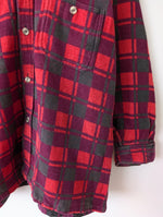 Lade das Bild in den Galerie-Viewer, Overshirt Flanellhemd Karo Lila Workwear (L)
