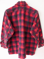 Lade das Bild in den Galerie-Viewer, Overshirt Flanellhemd Karo Lila Workwear (L)
