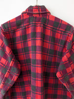 Lade das Bild in den Galerie-Viewer, Overshirt Flanellhemd Karo Lila Workwear (L)
