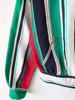 Lade das Bild in den Galerie-Viewer, Blouson Jacke Cropped 80s Blockstreifen (M-L)
